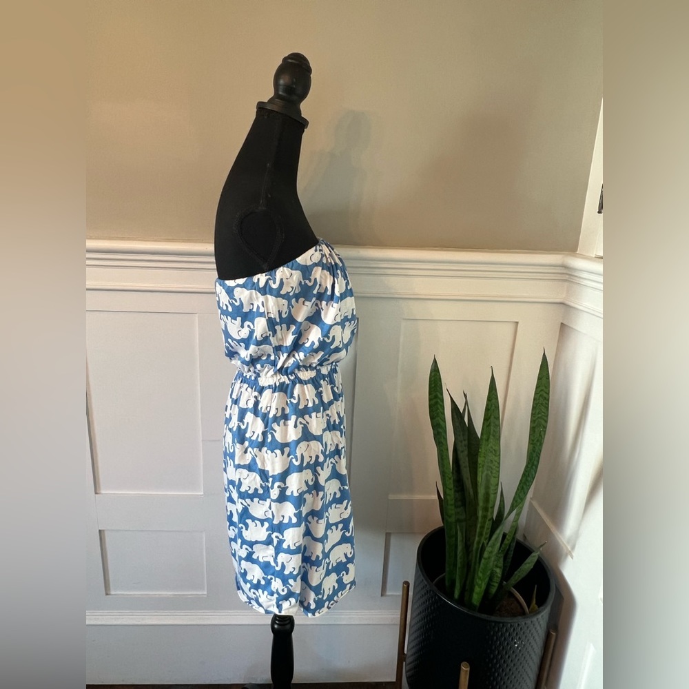 Lilly Pulitzer Blue Tusk In Sun Windsor Strapless Dress - Picture 4 of 10